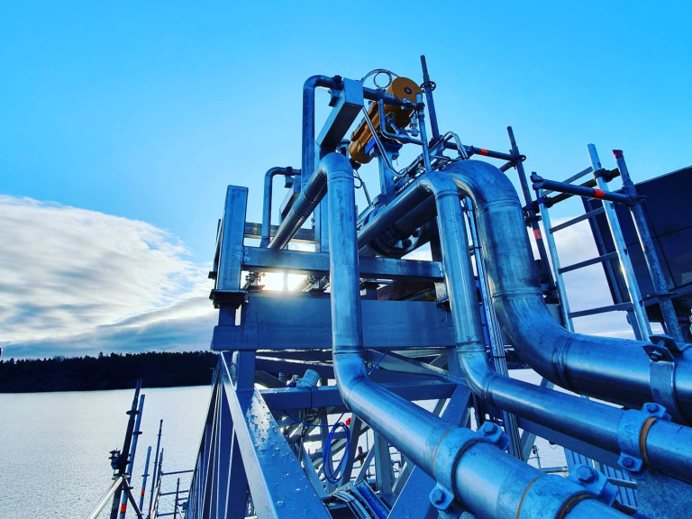 Marin anläggning för LNG-bunkring