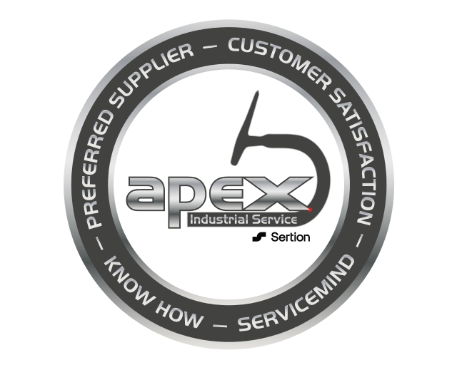 Apex IS logotyp i runt utförande